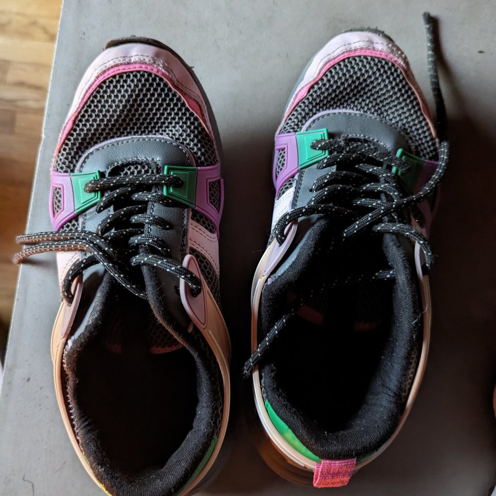 Zara MULTI-PIECE TECHNICAL SNEAKERS | US Women's 7 / Kids 4 - Picture 11 of 15